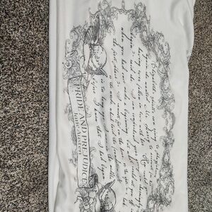 Pride And Prejudice Script Infinity Scarf
